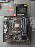 Дънна платка B450M с Ryzen 5 5500 и Corsair 2x8GB RAM