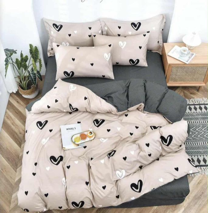 Lenjerie 2 persoane 4 piese set