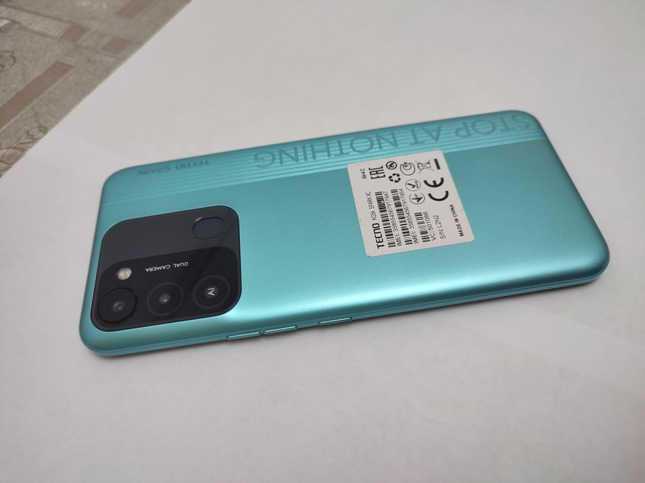 Телефон сатылады Tecno Spark 8c коробка документ