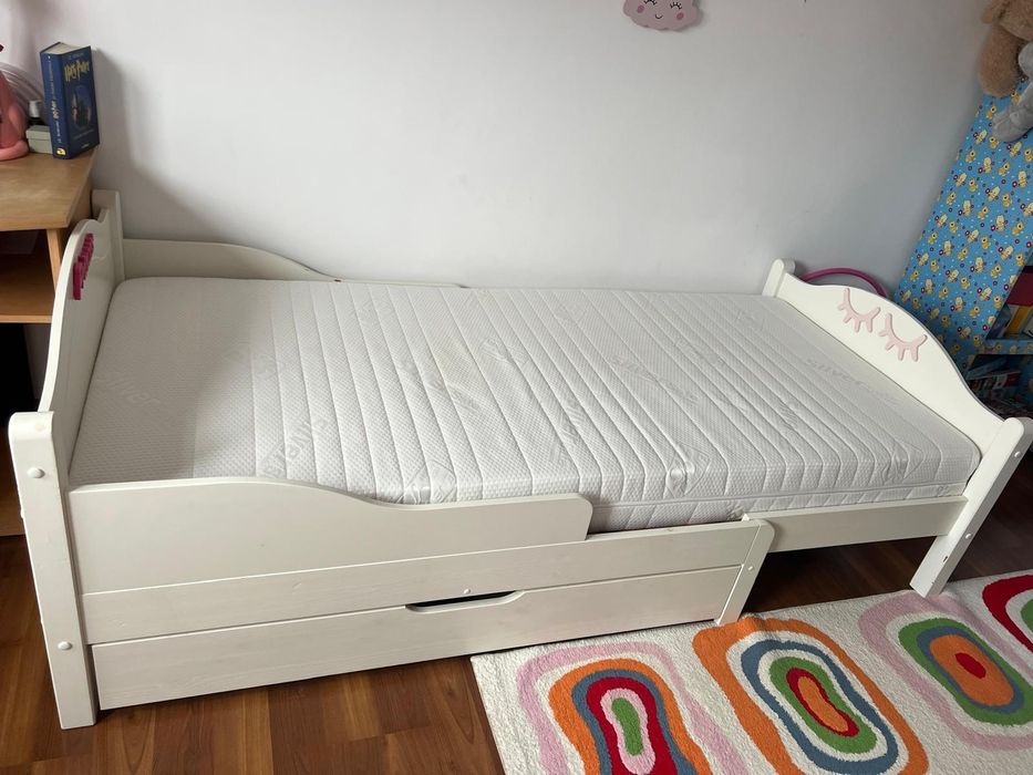 Pat copii lemn masiv