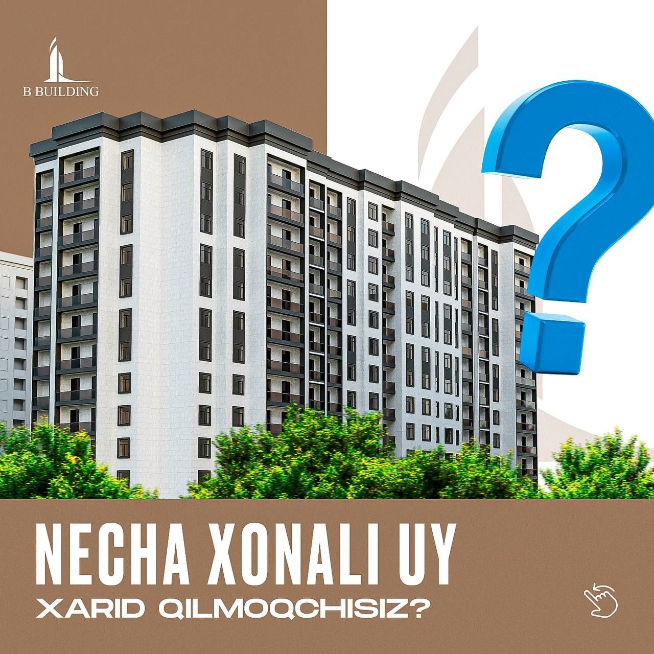 Xonadonlarni birinchi qo'l quruvchi kompaniyaning uzidan xarid qiling.