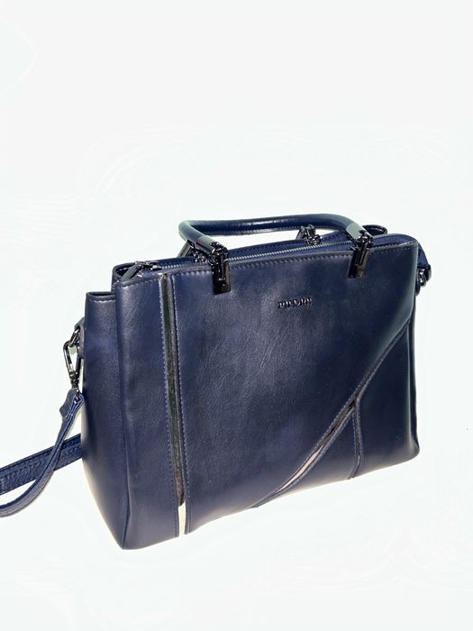 Тъмно синя дамска чанта - Piedra