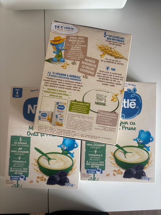 Nestlé cereale 3 cutii de la 6 luni