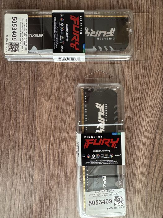 Ddr4 kingston fury beast 8gb (х2) 3200 rgb