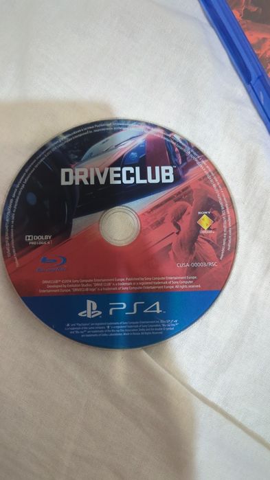 Driveclub дисковая игра