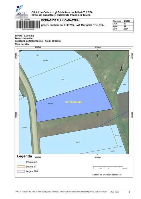 Teren de vânzare 5000 mp în Murighiol, Delta Dunării