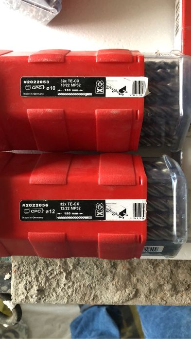 Vand burghie , spirale hilti wurth, forch, bosch