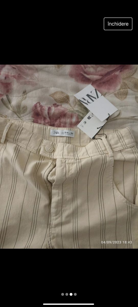 Pantaloni bumbac Zara fete