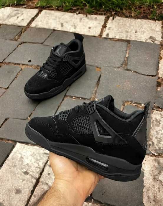 Jordan 4 Retro Black Cat / Adidasi Fete Baieti
