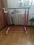 Suport haine doua bare pt umerase, plastic + metal