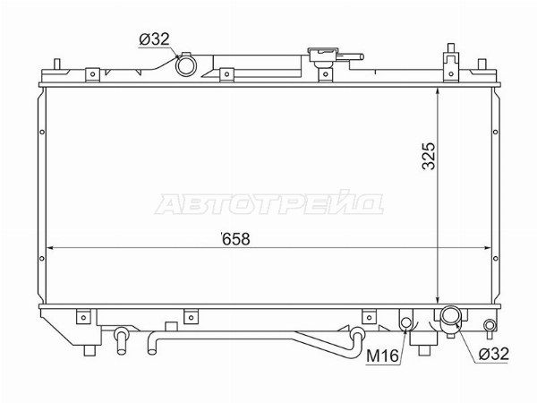 Радиатор Toyota Avensis