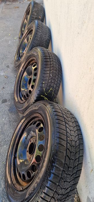 Set 4 Jante GM Opel Cu Cauciucuri de Iarna R16 5x115 Astra J Ampera