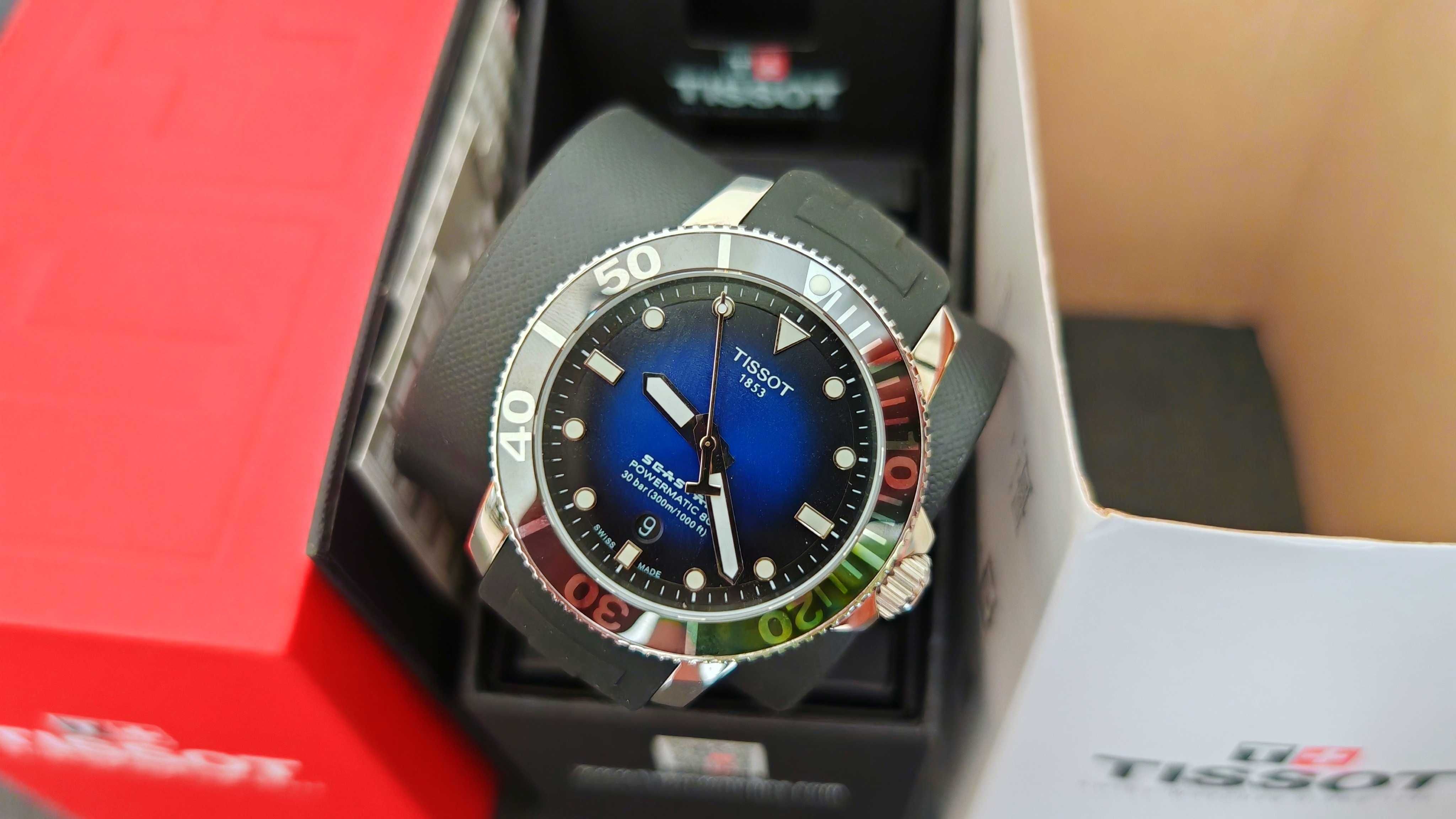 TISSOT SEASTAR 1000 POWERMATIC 80 като чисто нов оригинален комплект