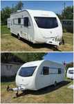 Rulota Swift Sprite 2012, 2zone (4locuri) CabinaDus, BoilerGaz,Baterie