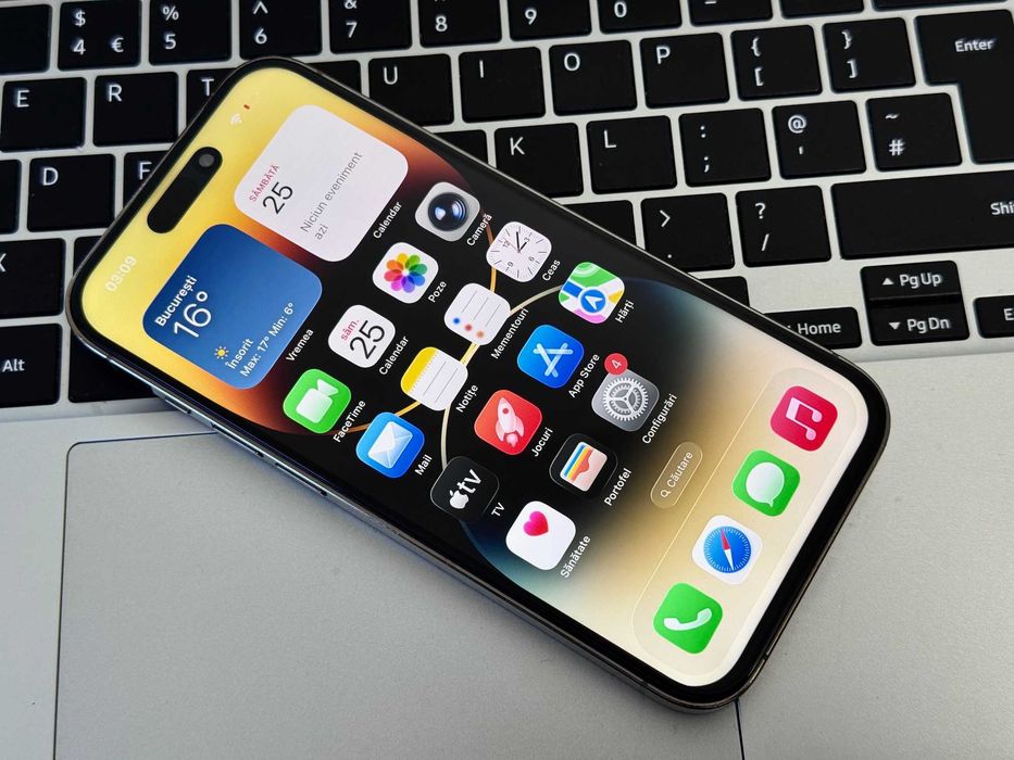 iPhone 14 Pro, Gold, Esim, 128Gb |Acceptam Schimburi| ID G520 |