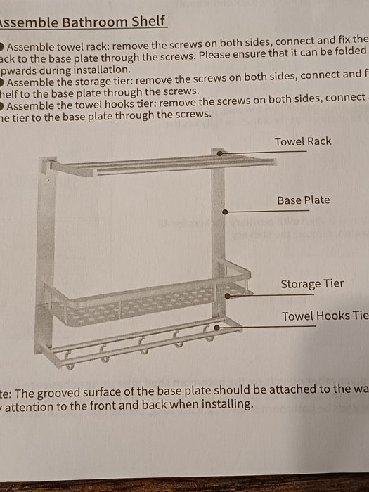 Raft de baie din aluminiu, suport cu 3 etaje , recipiente si prosoape
