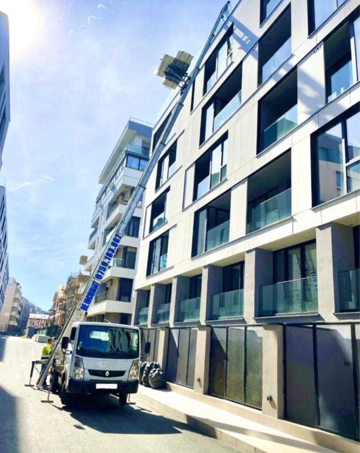 Lift exterior de inchiriat cu manipulatori   mobila, constructi