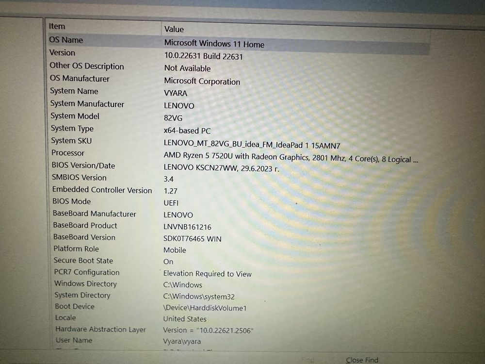 Лаптоп / настолен компютър Lenovo 15’’