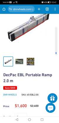 Рампа DecPac EBL Portable Ramp 2.0 m