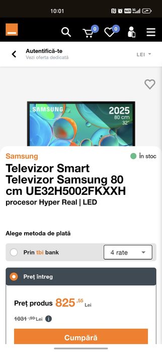 Televizor nou, sigilat, Samsung Smart 32" HD Ready LED UE32H5002