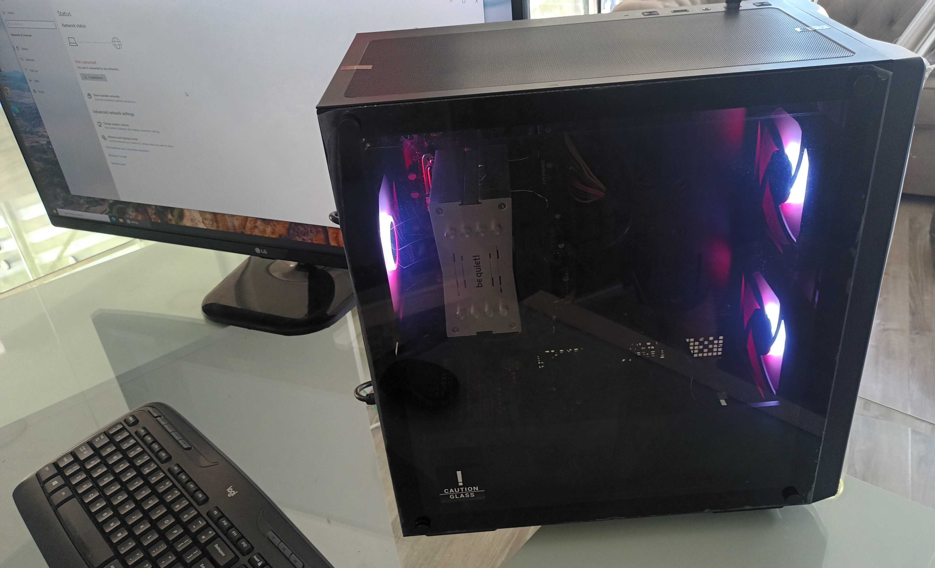 Vand PC I7 8700k 16gb Kingston DDR4 Carcasa Noua DeepCool LG 34 inch