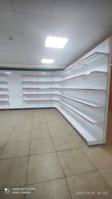 Металлические полки кассовый бокс стеллаж оборудование для магазина