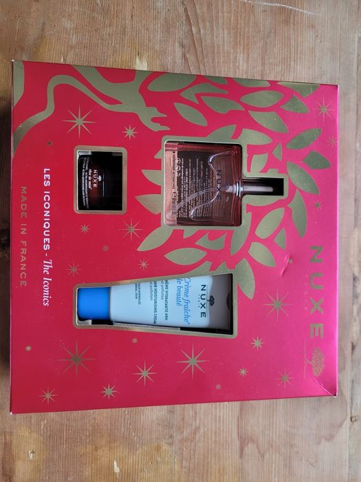 Set crema, ulei și balsam de buze Nuxe