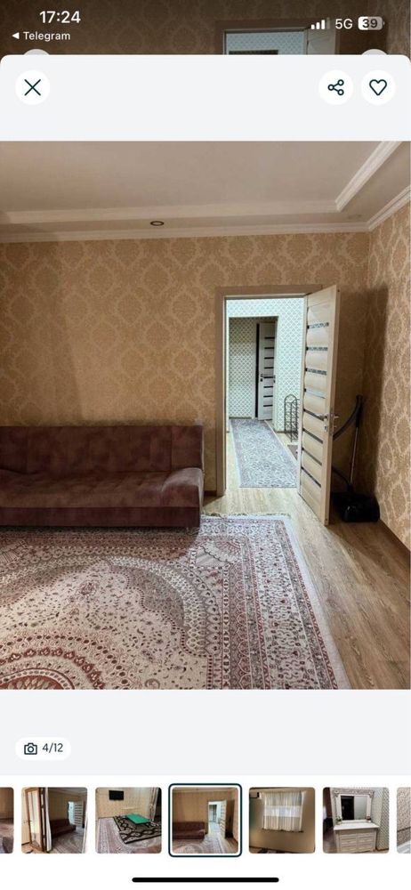 Аренда квартиры Лабзак Шайхантахурский рн Себзор Ганга Ц-17 евро ре кв