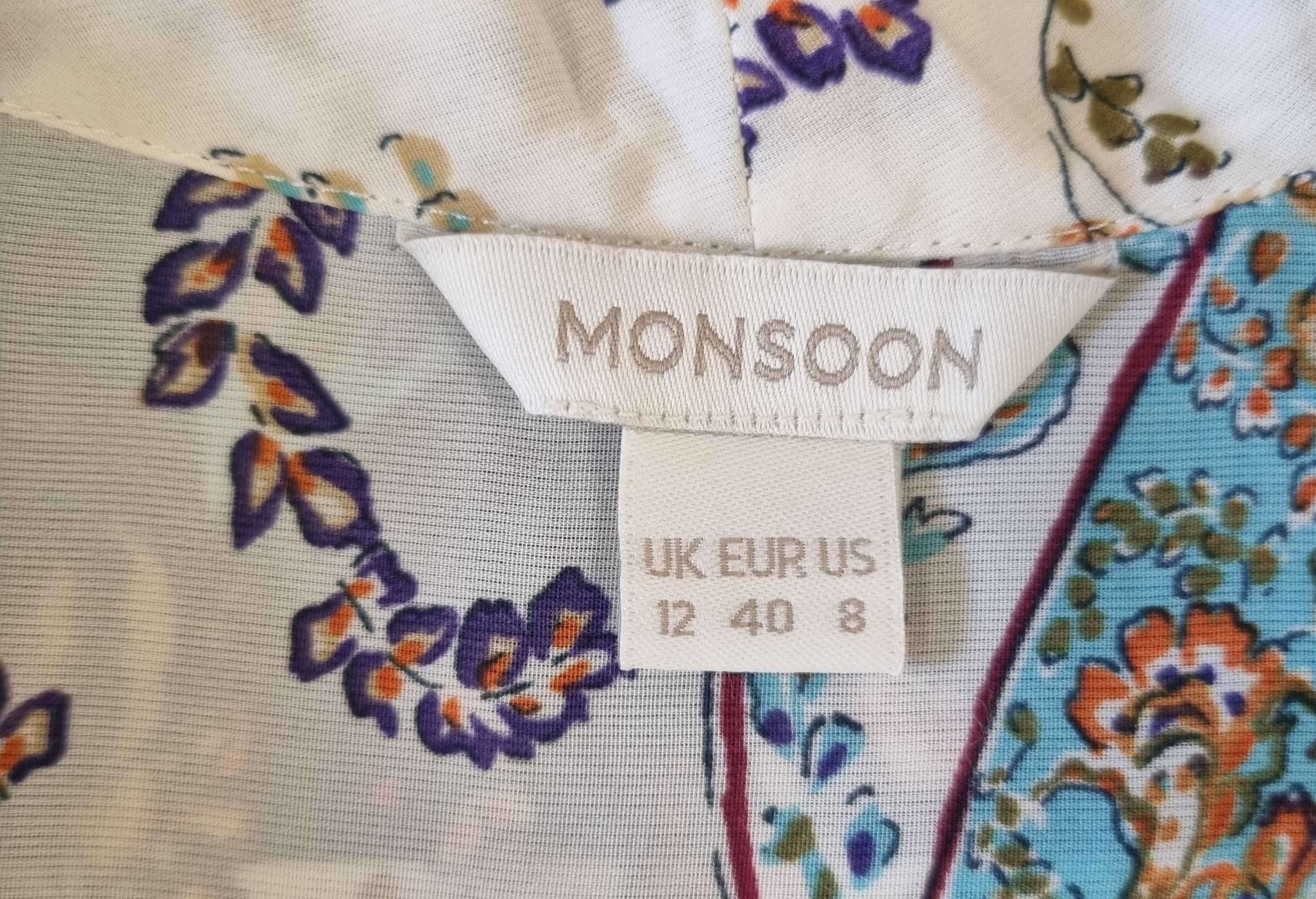 Bluza/top eleganta cu funda model floral Monsoon