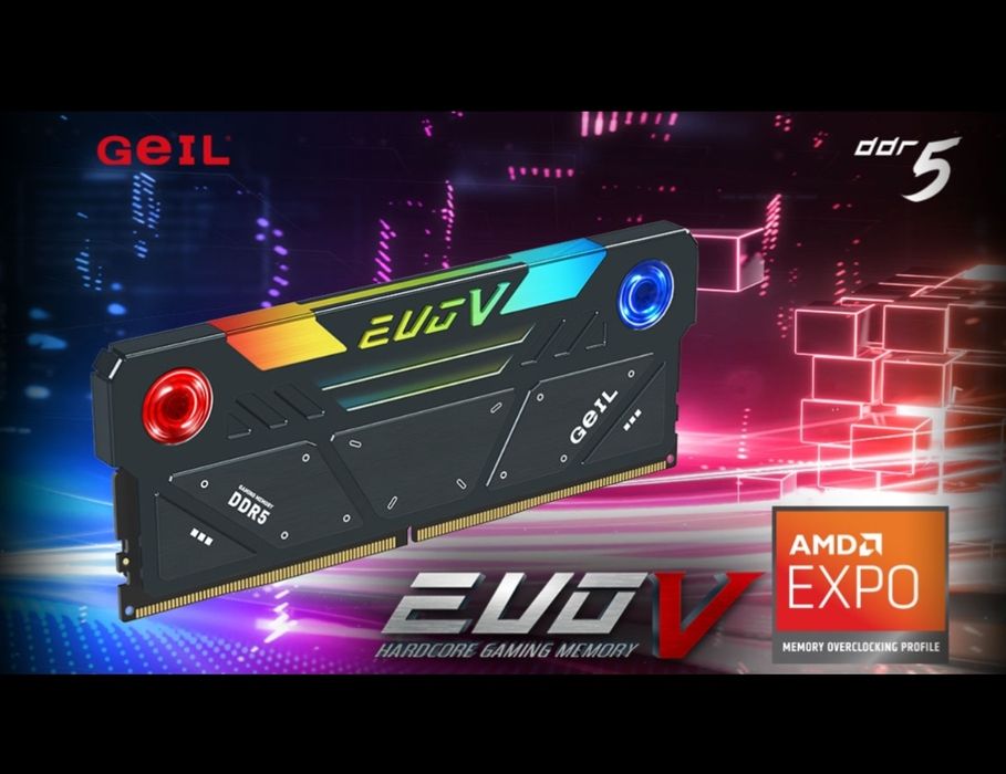 Продам оперативную память GeIL EVO V DDR5 32GB (2×16GB), 7200 MHz, CL3