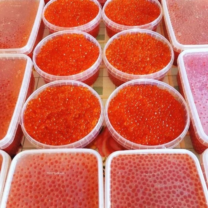 икра форель 14990 тг за кг горбуша 42990 тг кета 45990