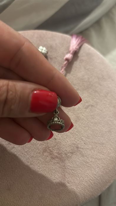 Bratara Pandora cu charm uri originală cu certificat,cutie, mărimea 18