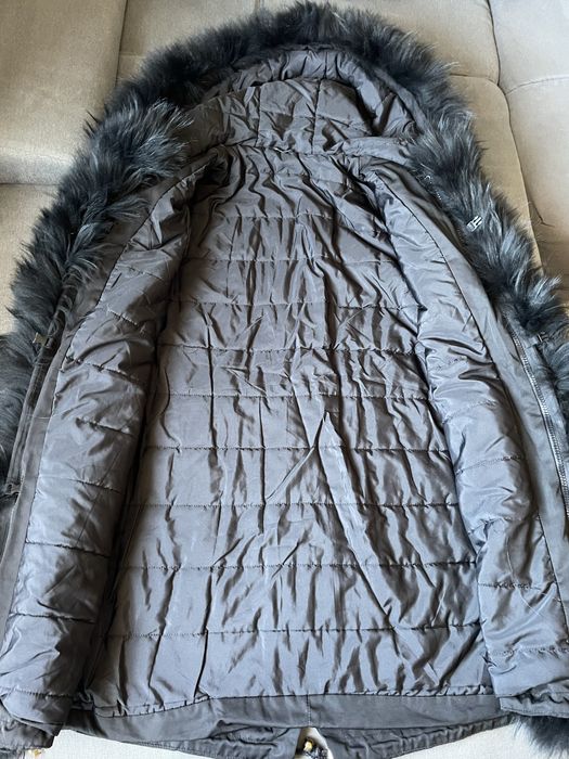 Дамска парка с естествен косъм