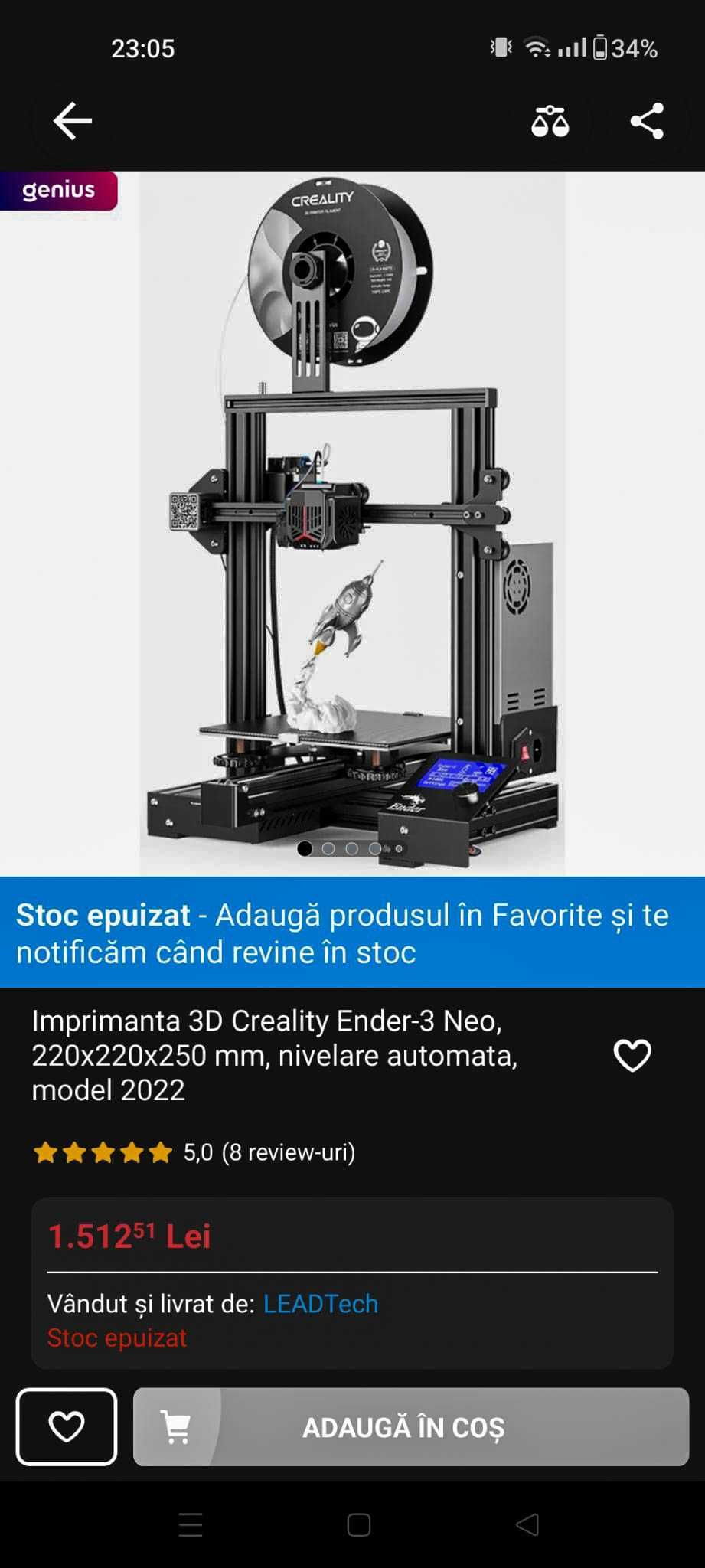 Imprimantă 3D Ender 3 Neo - Idee de afacere
