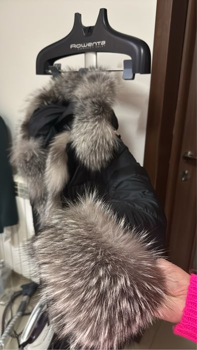 Geacă de iarnă cu blană naturală detașabilă