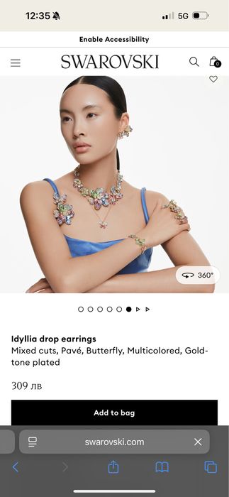 Swarovski НОВА колекция обеци