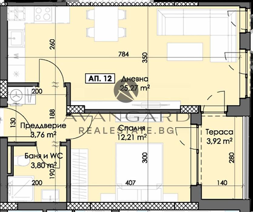 Продава се Двустаен апартамент в Пловдив, Тракия - 69 кв.м за 896 €/кв.м - Снимка #1