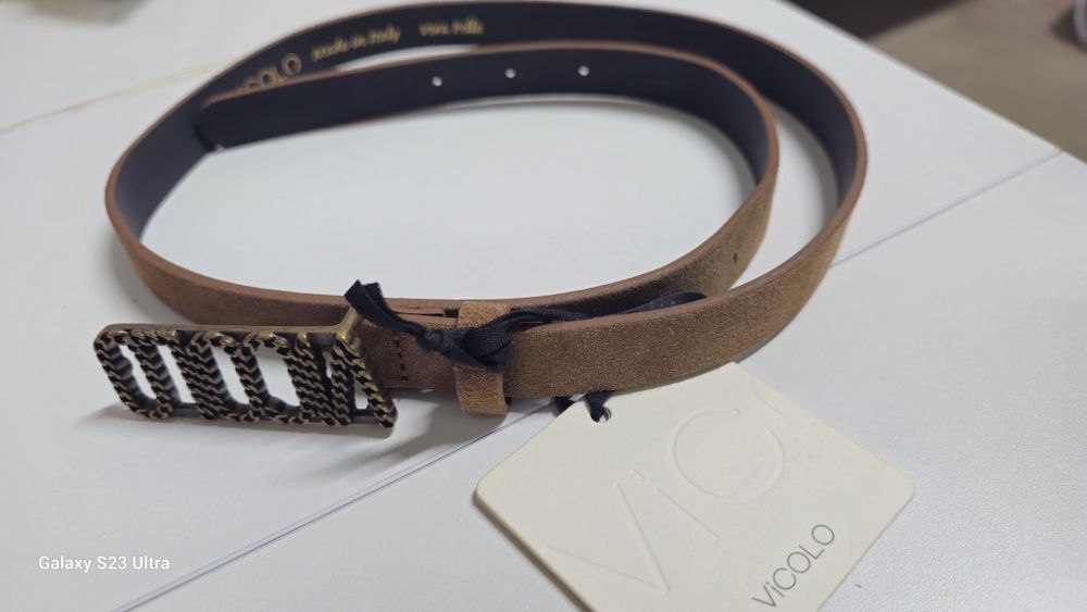 Ремень натуральная замша  made in Italy