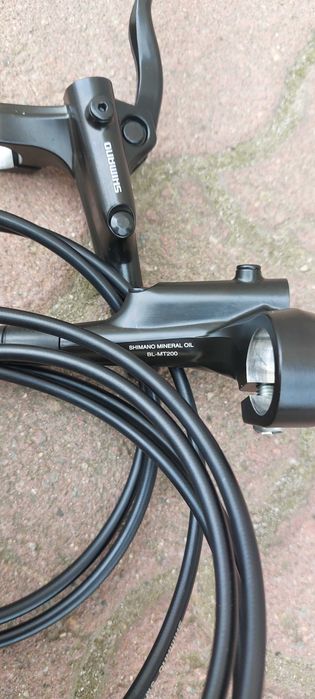 Set frane disc hidraulice SHIMANO MT200 NOI 100/200cm OEM