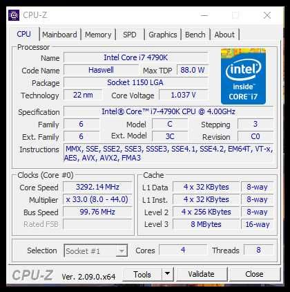 Процесор Intel® Core™ i7-4790K lga 1150