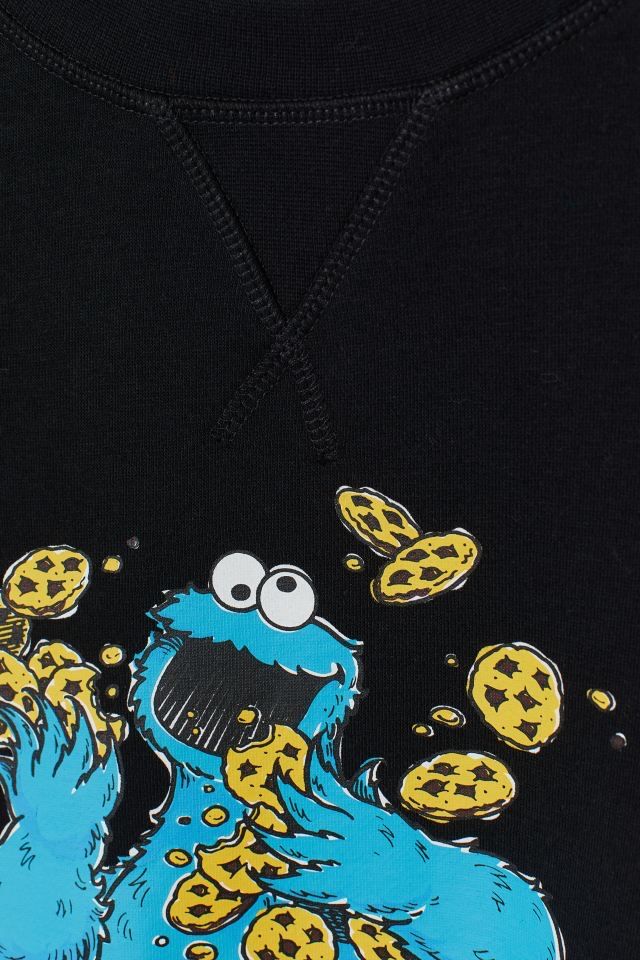 H&M Sesame Street Cookie Monster Sweatshirt - мъжки суичър/блуза - р.S
