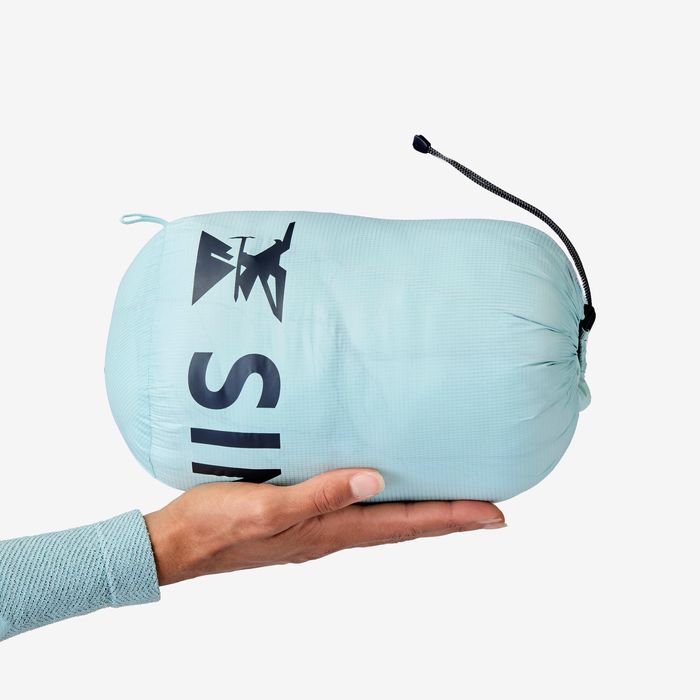 Geacă umplutură din puf Alpinism Albastru - produs resigilat Decathlon