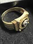 Inel bărbătesc aur 14K cu model Medusa – 6.09 grame