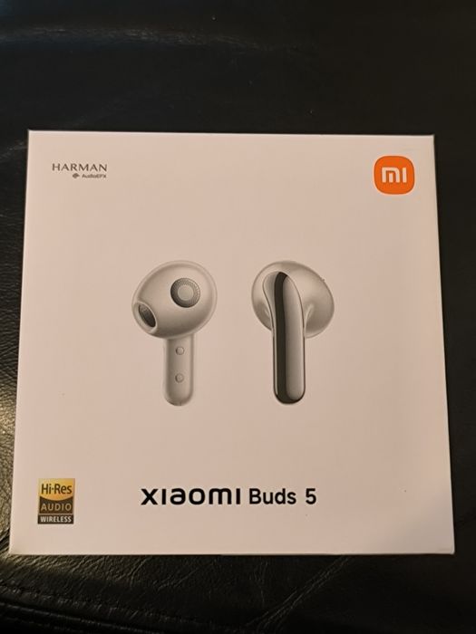 Xiaomi mi buds 5 , сиви, слушалки тапи Harman AudioEFX