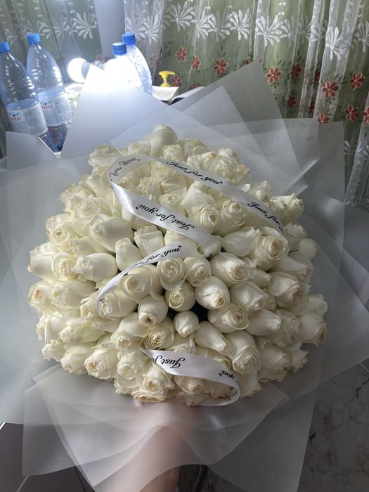 Цветы 101роза свежие