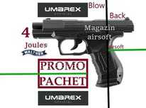 Walther P99 DAO BlowBack  a i r s o f t  Pachet PROMO 4 JOULES