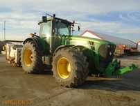 John Deere 8530 cu stabilizator de sol Wirtgen WS 250 Tractor John Deere 8530 cu stabilizator de sol Wirtgen WS 250