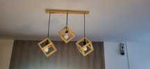 Lustre din lemn natur Hand made.