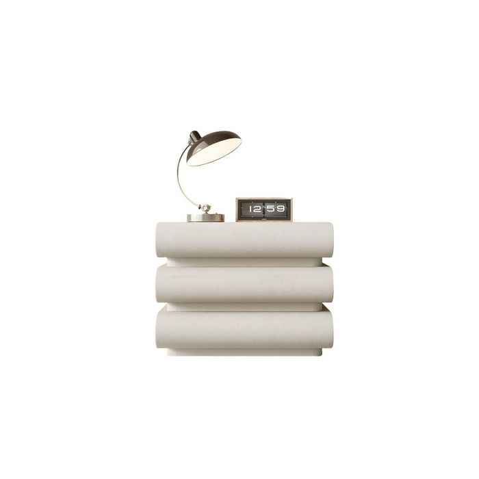 Noptiera cu 3 sertare din lemn masiv pentru dormitor piele ecologica