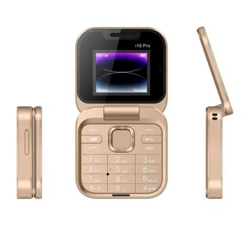 Сгъваем телефон i16 Pro Dual SIM 2G Flip Флип